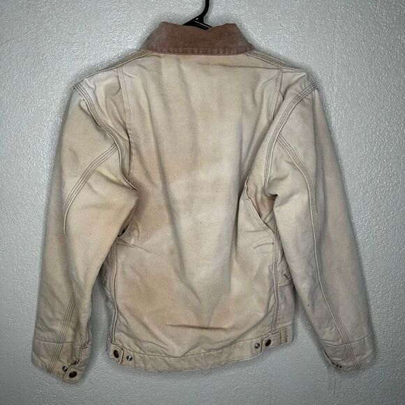 Vintage Carhartt Detroit Jacket Sun Faded Womens Small - Picture 4 of 9
